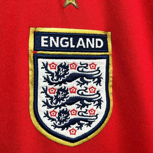 Vintage 2006 England National Team Home Red Umbro Jersey Size XL #9 Rooney - Picture 11 of 15